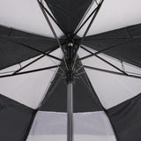 auto open 2-fold golf umbrella,metal shaft and fiberglass ribs,vented design