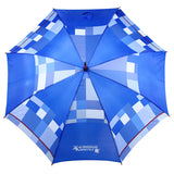 auto open striaght wooden umbrella with fiberglass frame